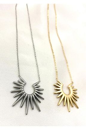 گردنبند استیل ( فولاد ) زرد زنانه استیل (فولاد) Liberta Aksesuar - کد 936278671