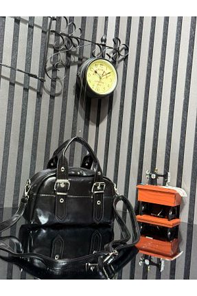 کیف دوشی مشکی زنانه چرم مصنوعی bahwar - کد 936380697