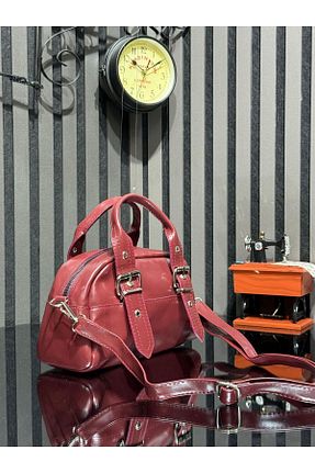 کیف دوشی زرشکی زنانه bahwar - کد 936380183