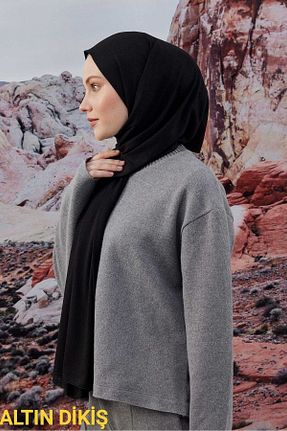 شال مشکی زنانه ویسکون ALTIN DİKİŞ - کد 936447486
