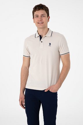 پولوشرت طوسی مردانه پنبه ای U.S. Polo Assn. - کد 936469242