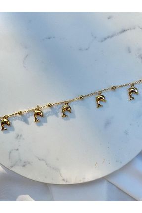 خلخال جواهر زرد زنانه Orvix Accessories - کد 936469252