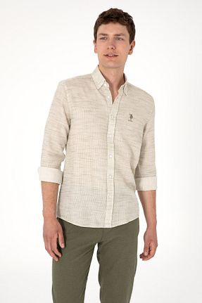 پیراهن سبز مردانه یقه پیراهنی U.S. Polo Assn. - کد 936484502