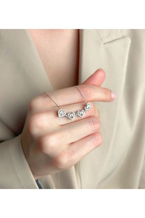 گردنبند نقره طوسی زنانه 925 عیار OGO SİLVER - کد 936422165