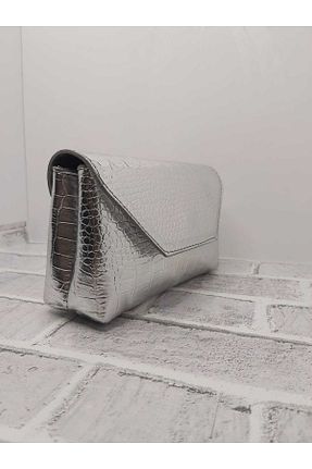 کیف دوشی طوسی زنانه چرم مصنوعی YBAG - کد 936486045