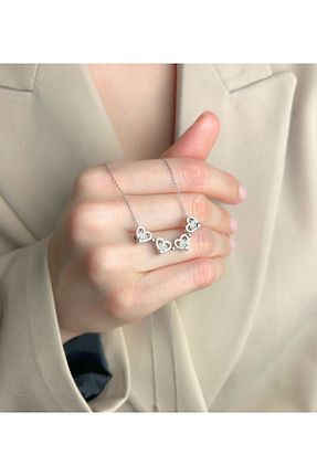 گردنبند نقره طوسی زنانه 925 عیار OGO SİLVER - کد 935452117