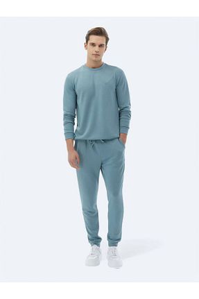 سوئیشرت آبی مردانه چاپی Kip - کد 818044900