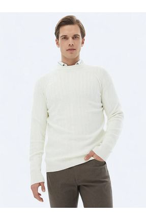 پلیور نباتی مردانه طرح دار Kip - کد 859989378