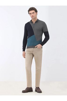 پلیور آبی مردانه طرح دار Kip - کد 776947966