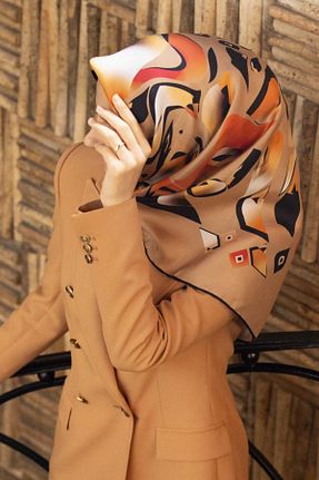 روسری قهوه ای İpek Tivil Vissona - کد 411593145