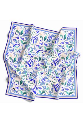 روسری سرمه ای پلی استر VİOLLA - کد 804527675