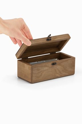 جعبه خودکار / قلم بژ Woodsaka - کد 903189020