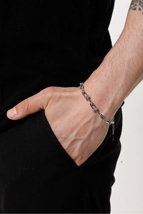 دستبند استیل (فولاد) مردانه استیل ضد زنگ Fjellor - کد 892864124