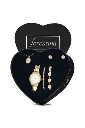 ست جواهر زرد زنانه Forentina - کد 456612918