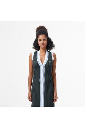 لباس سبز زنانه بافتنی Lacoste - کد 936557297