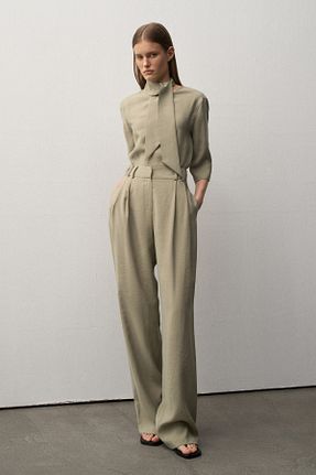 شلوار سبز زنانه بافتنی mathilda store - کد 936545719