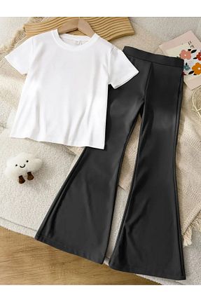 ست بالاتنه و پائین تنه مشکی بچه گانه بافت LOUİSA - کد 936876272