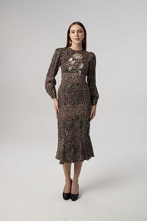لباس قهوه ای زنانه بافتنی Elaris Exclusive - کد 936547547