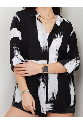 پیراهن مشکی زنانه رگولار AKA Butik - کد 936546228