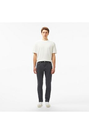 شلوار جین طوسی مردانه پاچه تنگ Lacoste - کد 936557063