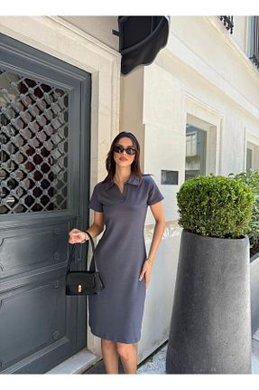 لباس طوسی زنانه بافتنی Meba - کد 936570577