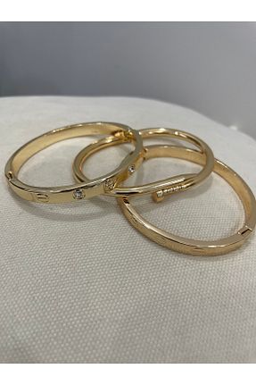 دستبند استیل (فولاد) زرد زنانه استیل ضد زنگ Çelik - کد 936884412