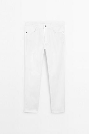 شلوار جین سفید مردانه پاچه تنگ Massimo Dutti - کد 936577094