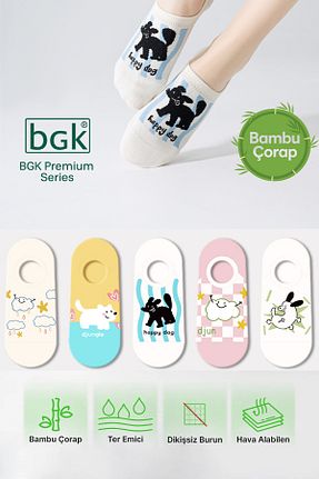 جوراب رنگی زنانه بامبو BGK - کد 936616056
