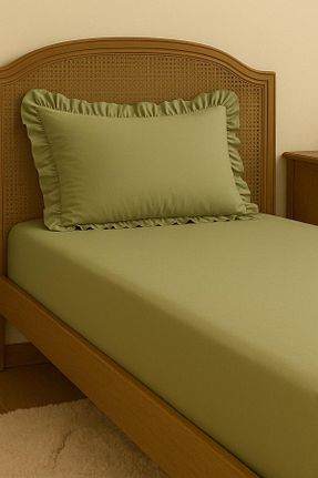 ست ملحفه تکنفره سبز پنبه MundoLindo - کد 936612285