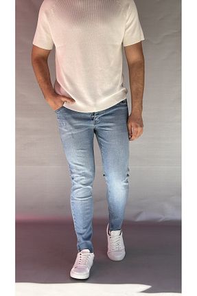 شلوار جین آبی مردانه پاچه تنگ Casualmen32 - کد 936630518