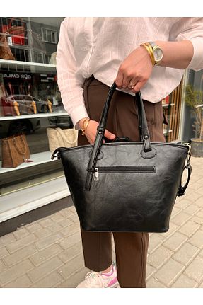 کیف دوشی مشکی زنانه چرم مصنوعی Butik - کد 936624611