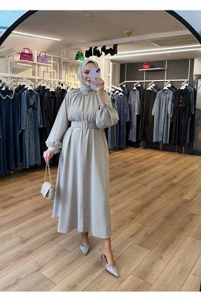کلاه و ابایا قهوه ای زنانه پنبه پلی استر OlaLady - کد 921226510