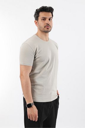 تیشرت بژ مردانه اسلیم فیت Rodrigo - کد 936646444
