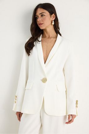 کت نباتی زنانه Straight Bianco Lucci - کد 936644820