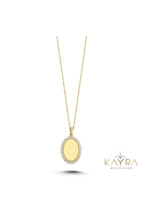 گردنبند طلا زرد زنانه 14 عیار Kayra Mücevher - کد 381800008