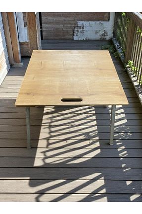 میز کمپ قهوه ای چوب Wooden Factory - کد 924169315