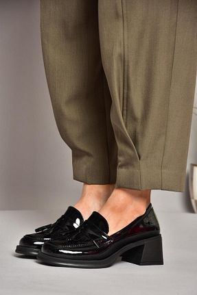 کفش کلاسیک مشکی زنانه چرم لاکی Fox Shoes - کد 863924343