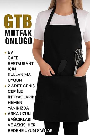 دستکش و پیشبندآشپزخانه مشکی پنبه GTB BUTİK - کد 787244944