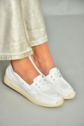 کفش کلاسیک سفید زنانه پارچه ای Fox Shoes - کد 823075222
