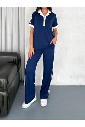 ست کرمکن اسپرت سرمه ای زنانه مخلوط پلی استر sportiness - کد 936912164