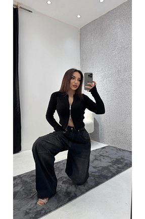 شلوار جین آبی زنانه پاچه پهن Neva Wear - کد 936731124
