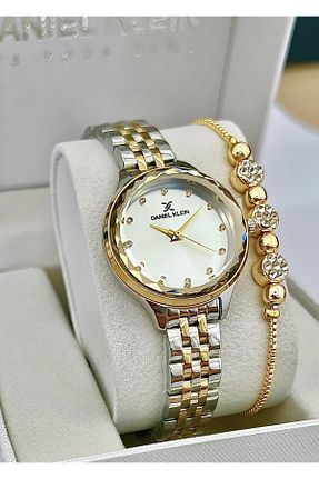 ساعت مچی زرد زنانه 36 میلی متر Daniel Klein - کد 802097708