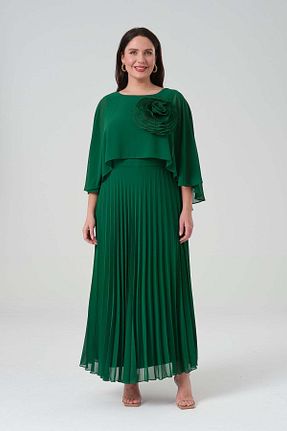 لباس سایز بزرگ رنگی زنانه پلی استر Gemko - کد 936923007