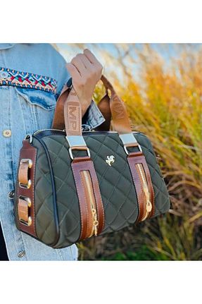 کیف دوشی خاکی زنانه چرم مصنوعی ST Bags - کد 936761920