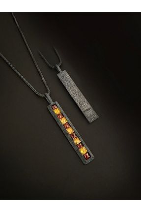 گردنبند نقره مشکی زنانه 925 عیار EAST&WEST - کد 936799918