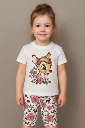 ست بالاتنه و پائین تنه نباتی بچه گانه بافت miniktavşanlarkids - کد 934106533
