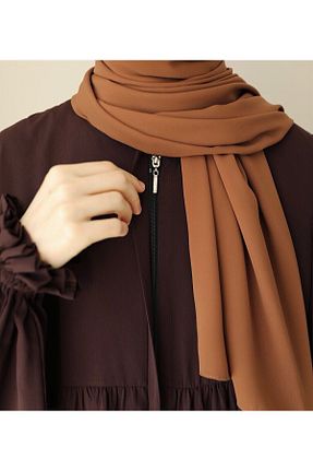کلاه و ابایا قهوه ای زنانه مخلوط ویسکون NAS TESETTÜR - کد 795044193