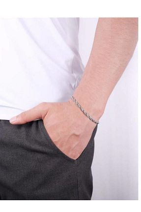 دستبند جواهر زرشکی مردانه فلزی ALLEGORYA - کد 936836248