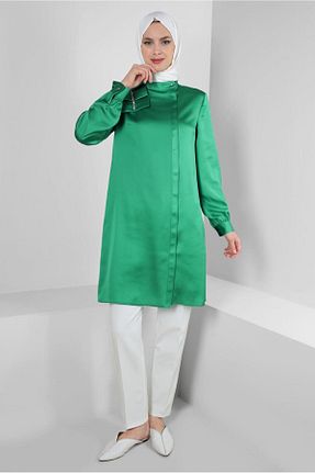 تونیک حجاب سبز زنانه پلی استر Alvina - کد 799159667
