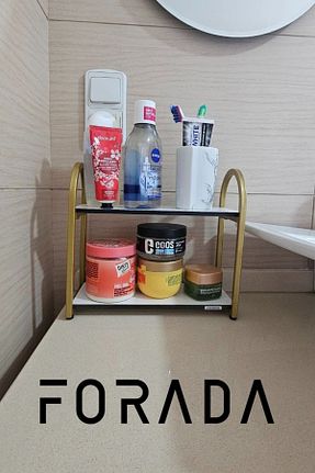 قفسه حمام بژ فلزی Forada Home & Style - کد 925133555